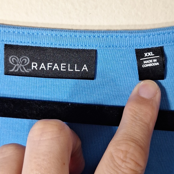NWOT Rafaella Square Neck Top - Picture 6 of 6